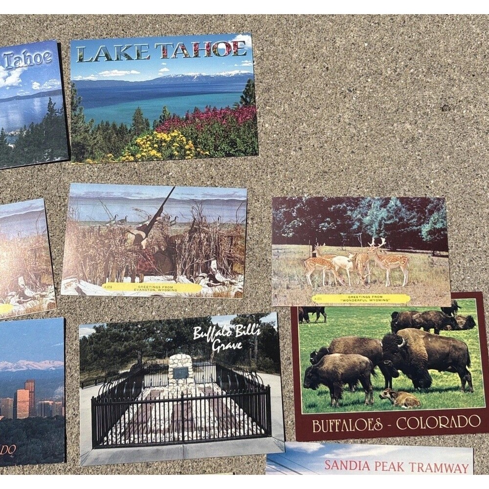 Vintage Post Cards Lot Of 24 Western US Unused Tourism Various States And Eras
